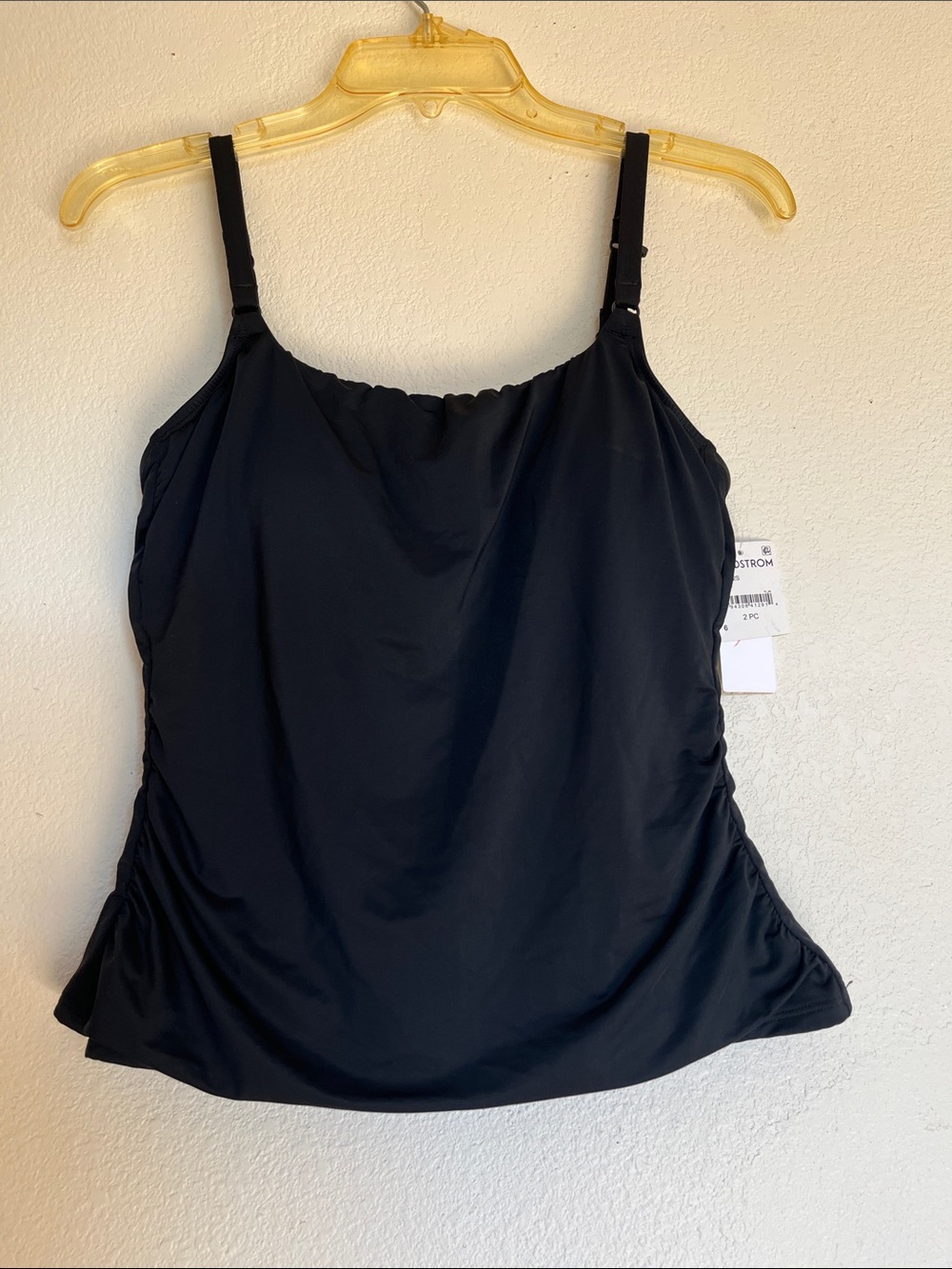 Jantzen Black Ruched Swim Top